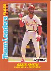 1988 Fleer Team Leaders Baseball Cards 038      Ozzie Smith